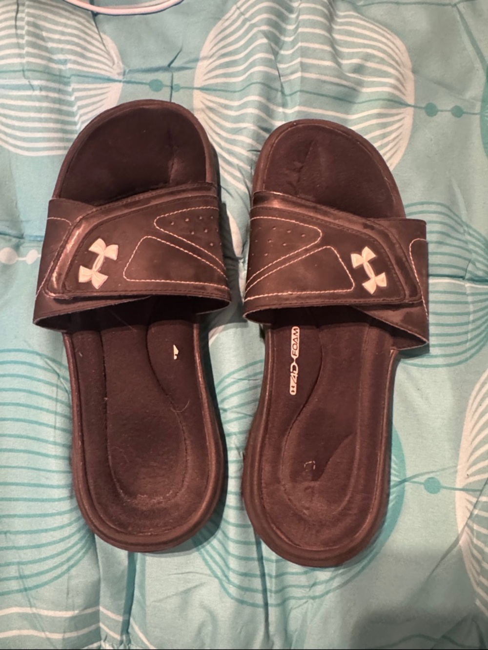 Under Armour Black Slide Sandals